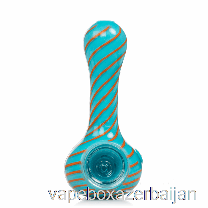 Vape Smoke Eyce ORAFLEX Spiral Silicone Spoon Blue / Orange